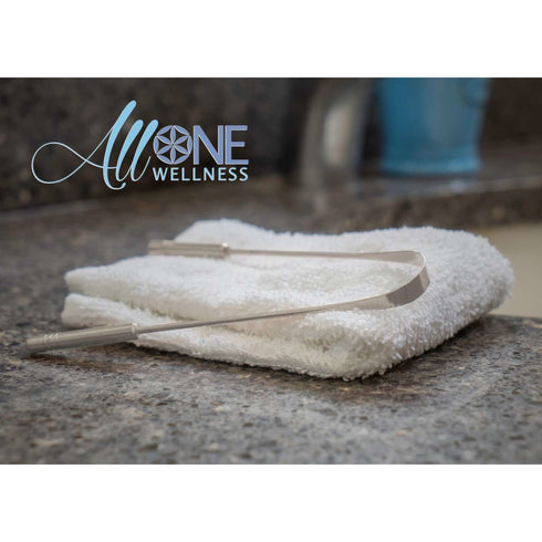 Tongue Cleaner - Tongue Scraper | Copper & Stainless Steel - AllOne Wellness